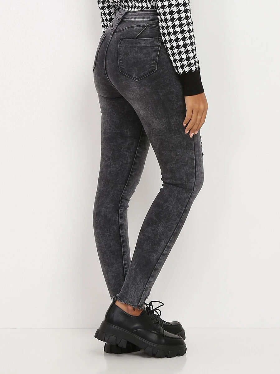 Jeans Skinny Délavé Destroy 2 Jeans Skinny Délavé Destroy – Image 2