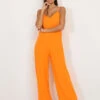 Combinaison Fluide Orange évasée Orange