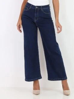 Jeans "wide Leg" à Taille Haute