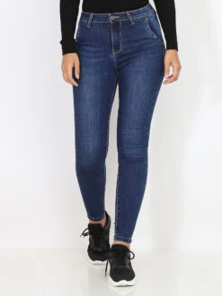 Jeans Skinny Brut Et Délavé