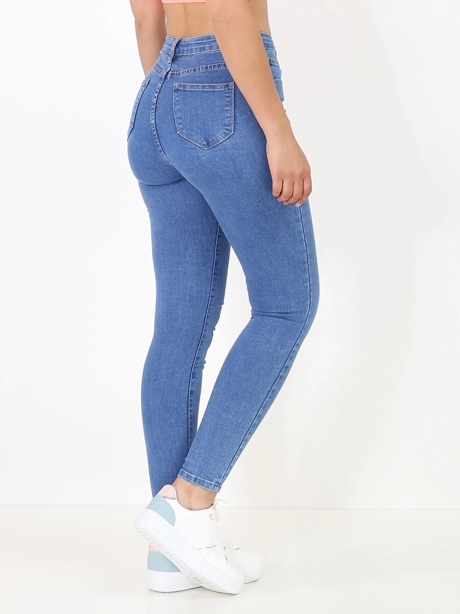 Jeans Skinny Brut à Boutons 2 Jeans Skinny Brut à Boutons – Image 2