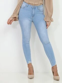 Jeans Skinny Effiloché Push-up