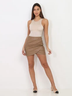 Jupe Asymétrique à Effet Froncé 5 Jupe Asymétrique à Effet Froncé -Look De Femme Soldes Boutique P20 61027 TAU 3