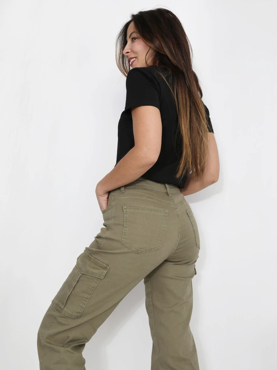 Jeans Cargo Large En Coton 1 Jeans Cargo Large En Coton