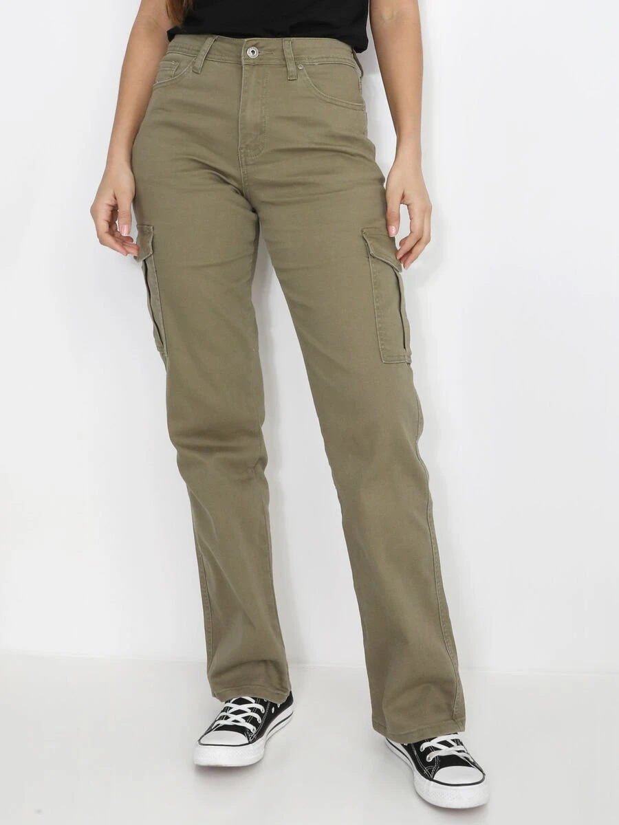 Jeans Cargo Large En Coton 2 Jeans Cargo Large En Coton – Image 2