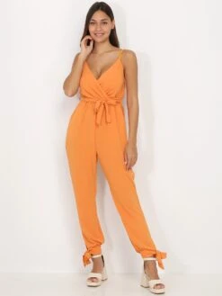 Combinaison Cache-coeur Orange à Cheville Nouée Orange