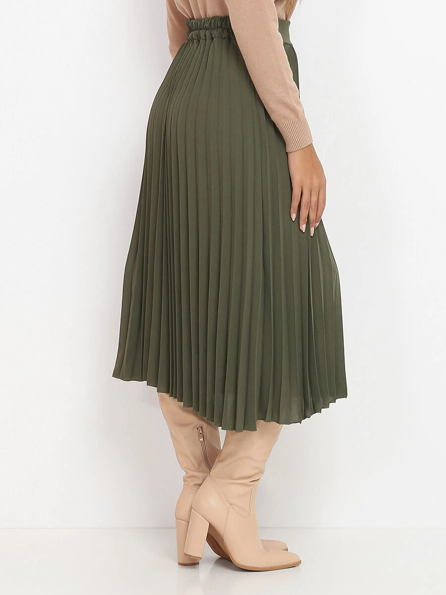 Jupe Plissée Mi-longue 2 Jupe Plissée Mi-longue – Image 2