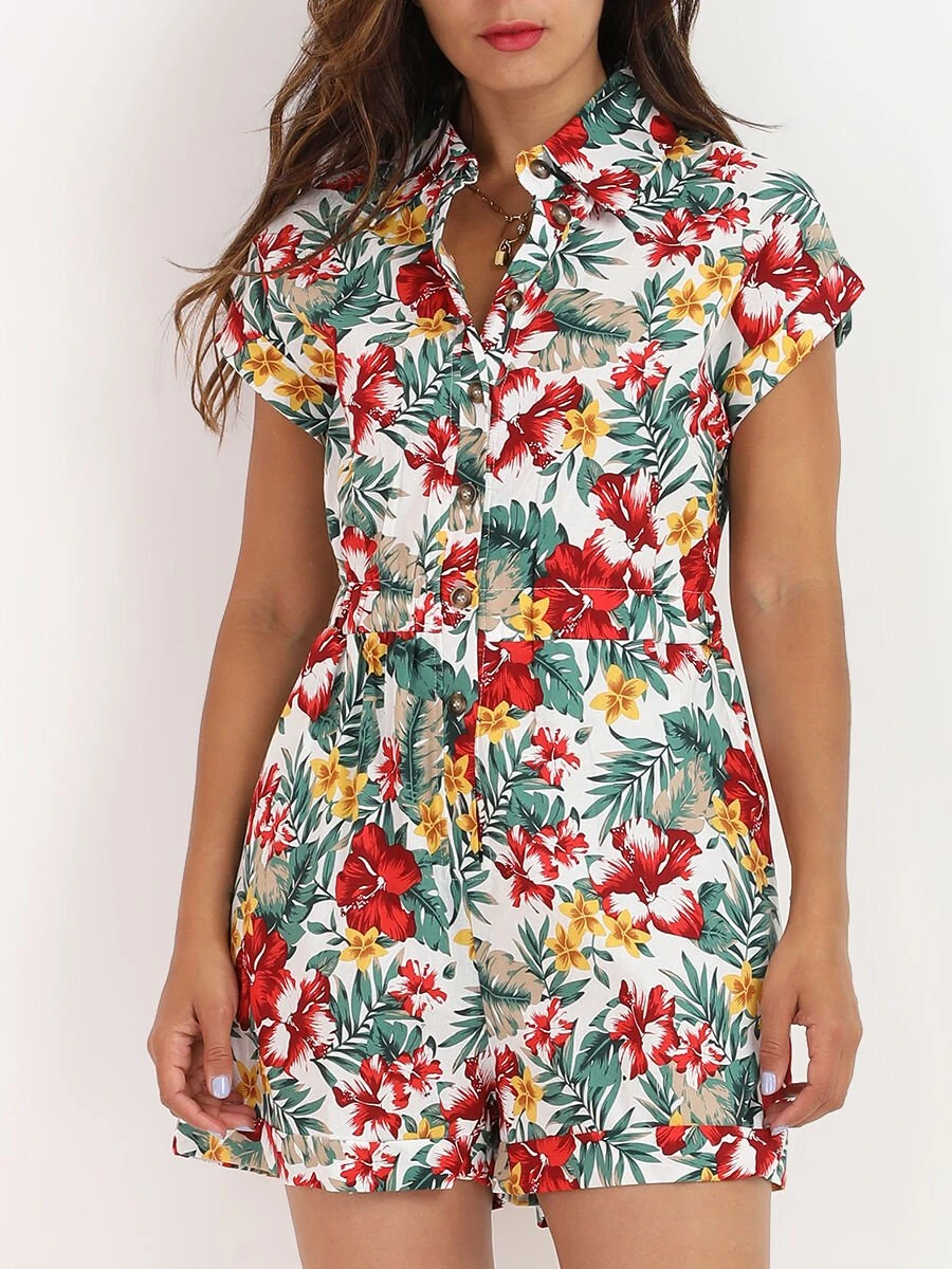 Combi-short à Imprimé Exotique 2 Combi-short à Imprimé Exotique – Image 2