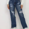 Jeans Large Destroy à Fentes