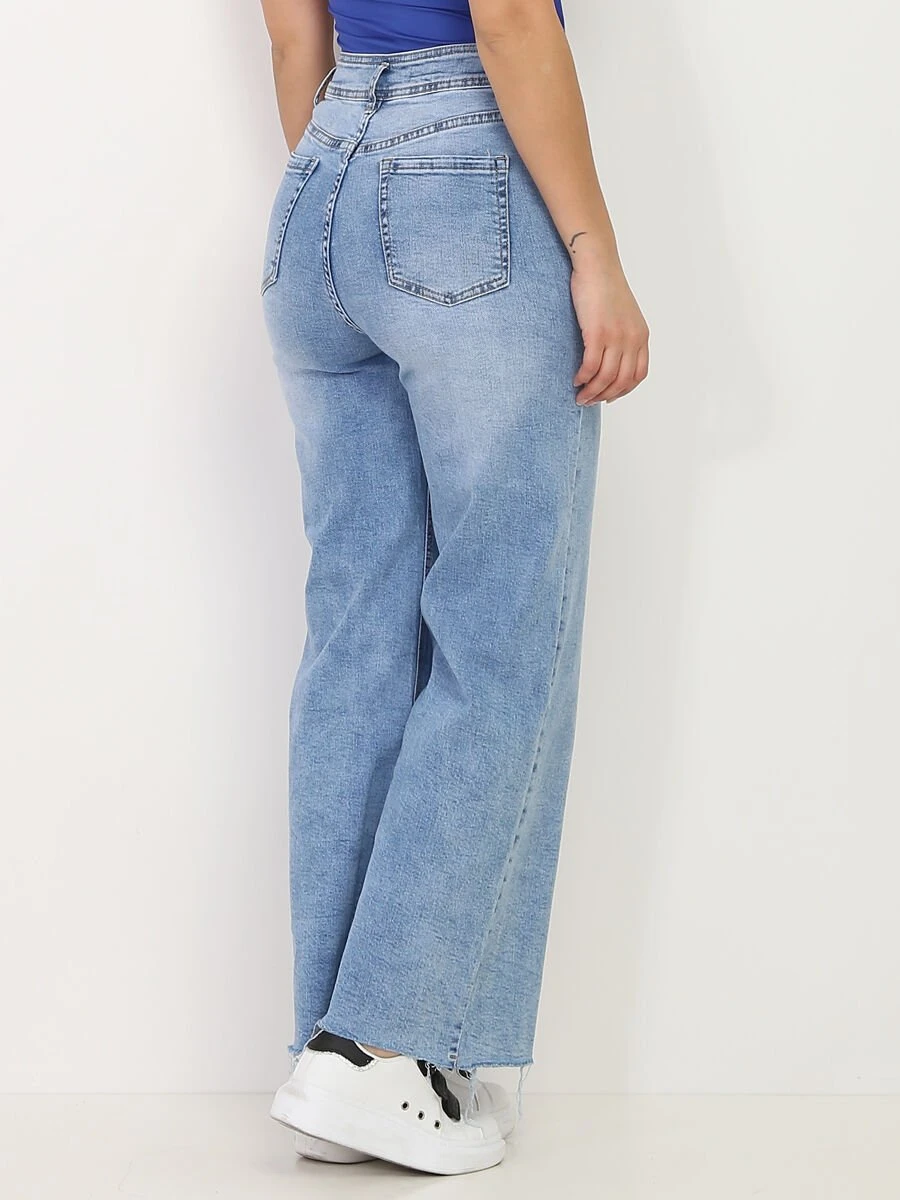 Jeans Wide Leg à Taille Haute 2 Jeans Wide Leg à Taille Haute – Image 2