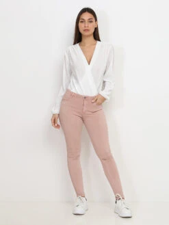 Jeans Skinny Effet Push Up -Look De Femme Soldes Boutique Q11 A221 6 PNK 3