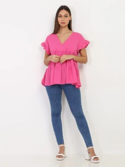 Top Fluide à Volants 5 Top Fluide à Volants -Look De Femme Soldes Boutique R11 23382 FSH 3