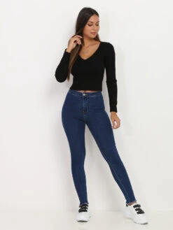 Jeans Skinny 5 Jeans Skinny -Look De Femme Soldes Boutique R13 DZ356 38 DKBLU 3