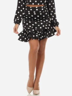 Jupe Volantée à Pois