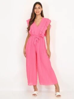 Combinaison Plissée à Volants