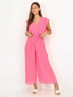 Combinaison Plissée à Volants -Look De Femme Soldes Boutique RK19 9875 FSH 3