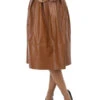 Jupe Mi-longue En Simili