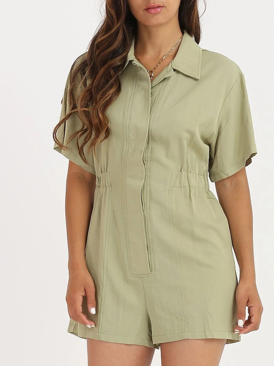 Combi-short Froncée à La Taille 1 Combi-short Froncée à La Taille