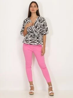 Top Cache Cœur à Motif Tigré -Look De Femme Soldes Boutique S03 2611 1 BGEBLK 3