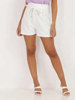 Short Taille Haute Ceinturé