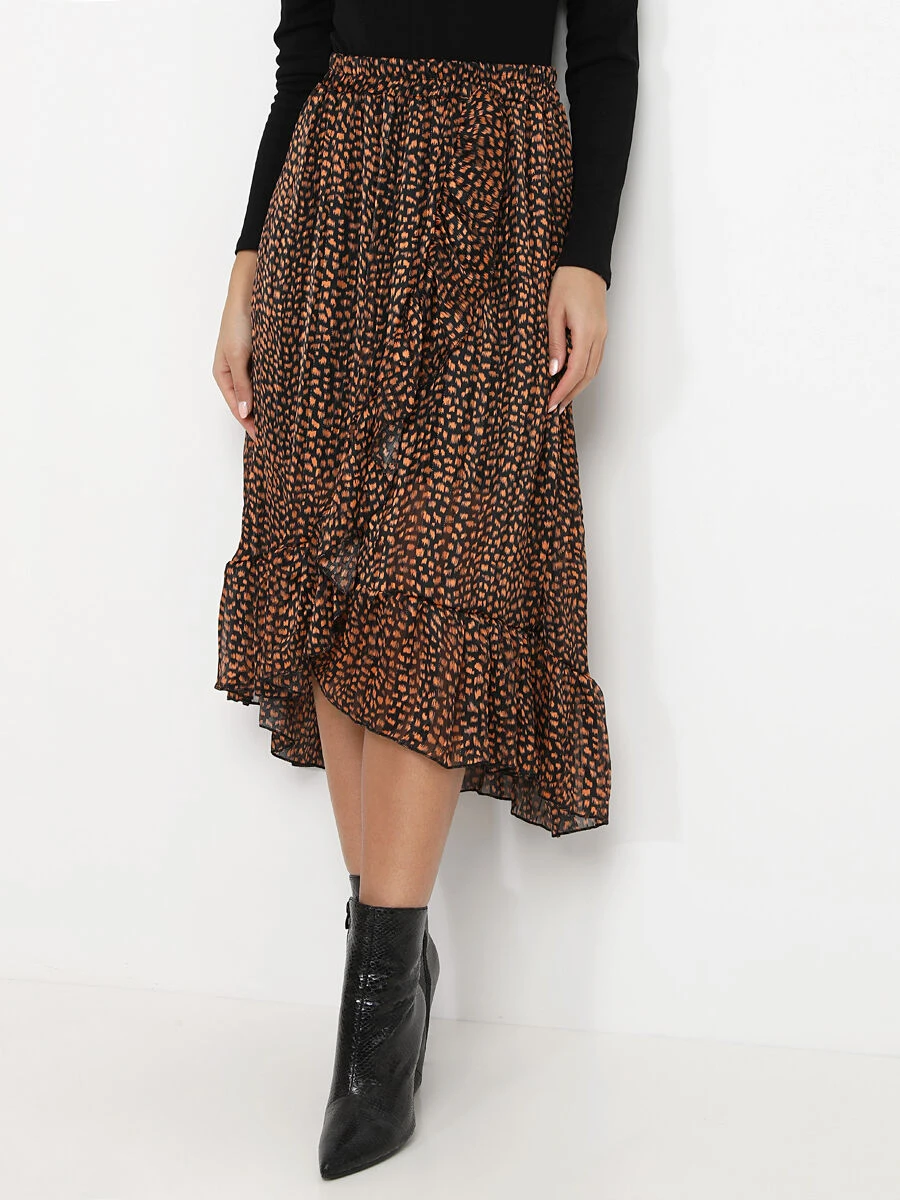 Jupe Style Portefeuille à Imprimé 1 Jupe Style Portefeuille à Imprimé