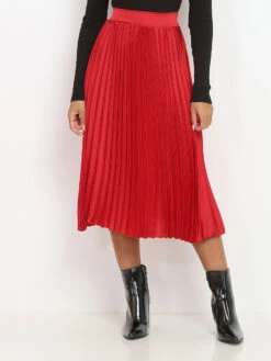 Jupe Plissée Satinée