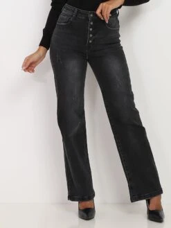 Jeans Large à éraflures