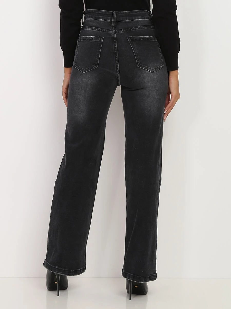 Jeans Large à éraflures 2 Jeans Large à éraflures – Image 2