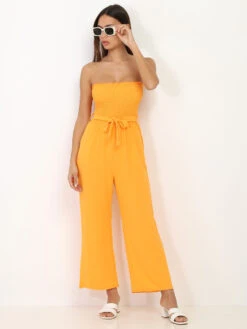 Combinaison Bustier Ceinturée -Look De Femme Soldes Boutique U04 20859 ORG 3