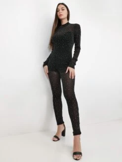Combinaison Pailletée à Strass