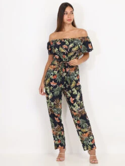 Combinaison Pantalon à Imprimé Fleuri