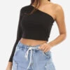 Crop Top Asymétrique