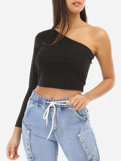Crop Top Asymétrique
