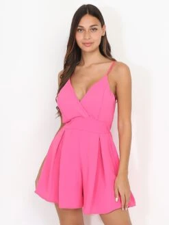 Combi-short à Col Cache Cœur