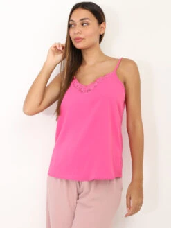 Top Caraco à Détail Dentelle -Look De Femme Soldes Boutique V03 23423 FSH 3