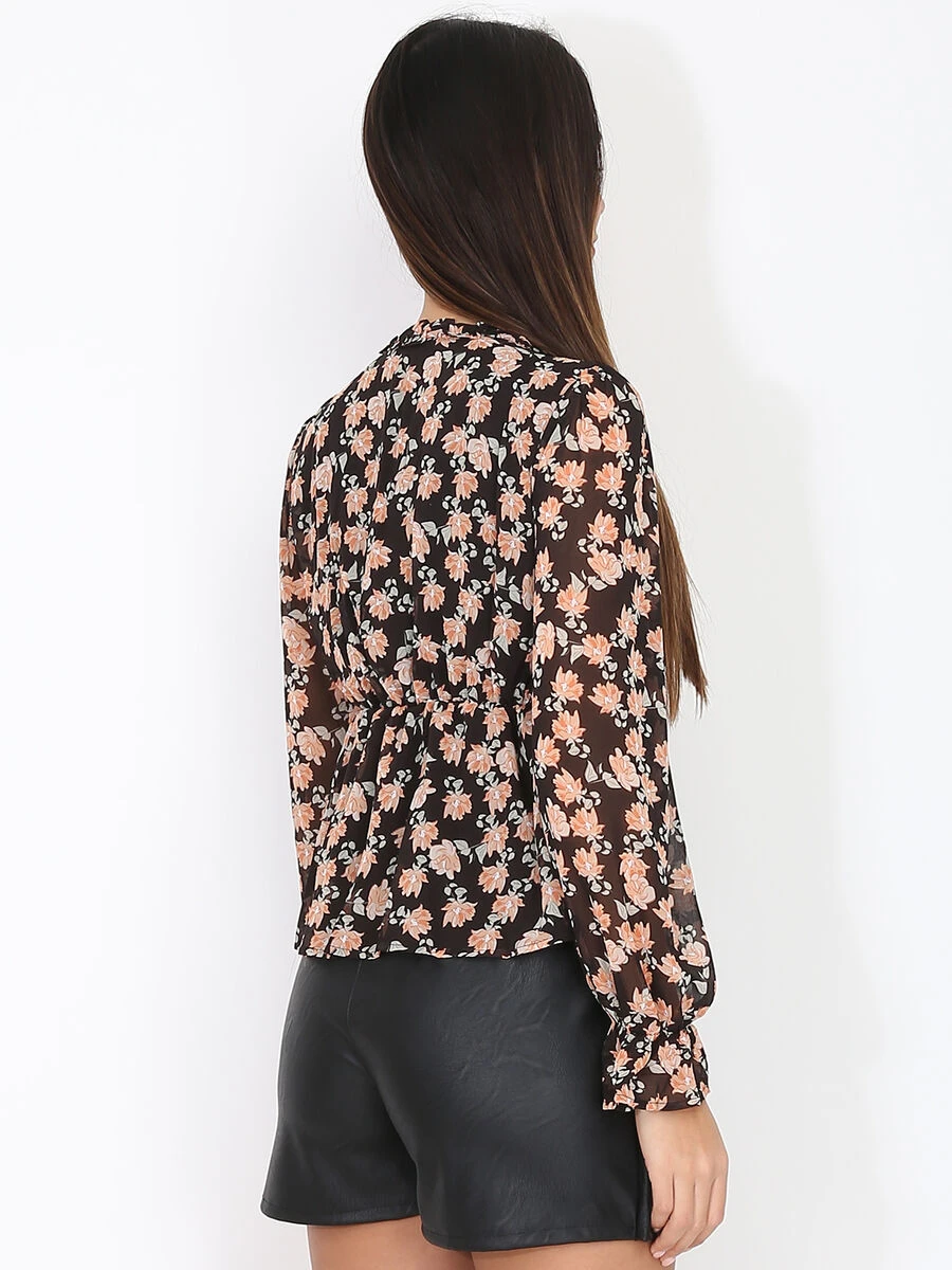 Top à Fleurs Et Volants 2 Top à Fleurs Et Volants – Image 2