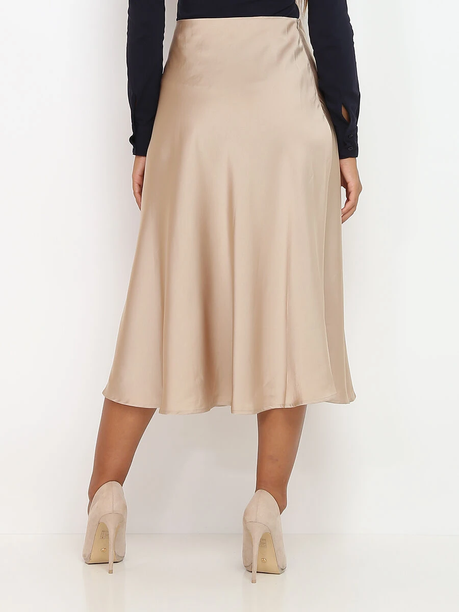Jupe Mi-longue Satinée 2 Jupe Mi-longue Satinée – Image 2