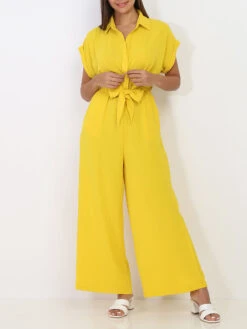 Combinaison Fluide Jaune à Nouer Jaune