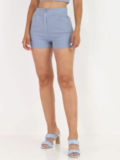 Short Texturé Style Chambray