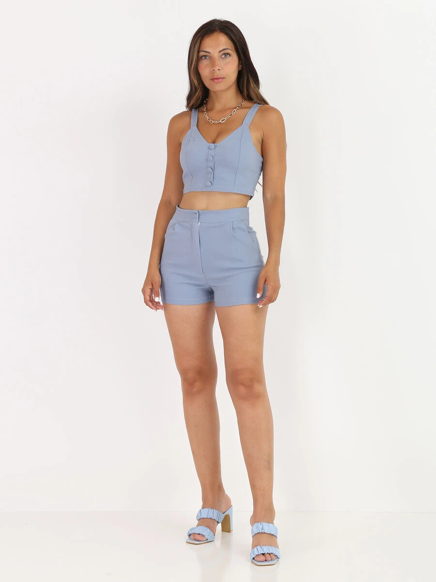 Short Texturé Style Chambray 3 Short Texturé Style Chambray – Image 3