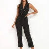 Combinaison Sans Manches Style Blazer