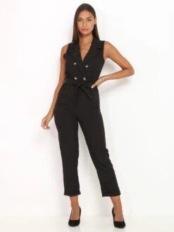 Combinaison Sans Manches Style Blazer
