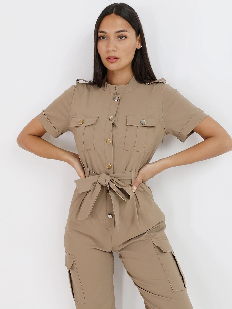 Combinaison Ceinturée à Poches 1 Combinaison Ceinturée à Poches