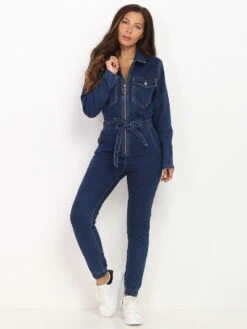 Combinaison En Jeans Style Utilitaire