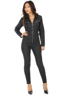 Combinaison Enduit Style Utilitaire 5 Combinaison Enduit Style Utilitaire -Look De Femme Soldes Boutique Z20 F716 BLK 3