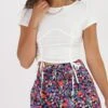 Crop Top Froncé Style Corset