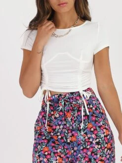Crop Top Froncé Style Corset